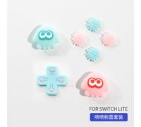 Autocollant De Bouton En Silicone Pour Capuchon De Joystick Switch Lite, Capuchon De Joystick Lite, Capuchon De Touche De Direction Croisée, Style Calmar Accessoires Compatibles-Ensemble De Bouton