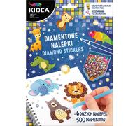 Autocollant de broderie en forme de diamant Happy Animals Kidea