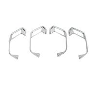 Autocollant De Cadre De Garniture De Poignée De Porte Intérieure De Style De Voiture Accessoires D'intérieur Chromés Pour Q3 F3 2019 2020-2023 FIXCOR(Stainless white)