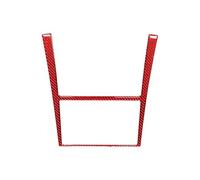 Autocollant De Cadre De Panneau De Navigation De Contrôle Central De Voiture En Fibre De Carbone Souple Pour Nissan 350Z 2003-2009 aménagements intérieurs(Rood)