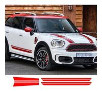 Autocollant de Capot de Voiture Bande de Capot Kit de carrosserie Rayures latérales Jupe Autocollant Autocollant, pour M=i=n=i Countryman F60 John C=o=o=p=e=r Works S Accessoires