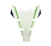 Autocollant de carrosserie Autocollant 3D En Forme D'arête De Poisson Pour Moto Pour Kawasaki Pour Versys 650, Pour 300, 600, Et 1000. Accessoires Pour Bouchon Réservoir(White)