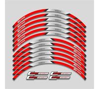 Autocollant de carrosserie Autocollants De Moyeu Moto, Bandes Jante, Pour BMW C650 Sport C650SPORT C 650 SPORT, Roue Réfléchissants, Accessoires Intérieurs(Rosso)
