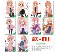 Autocollant De Carte Au-Delà Des Limites Kawaii, Bande Adhésive En Pvc, Dessin Animé Kuriyama Mirai Kanbara Akihito, Pour Décor De Carte De Crédit