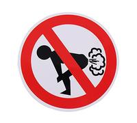 Autocollant de civilisation intéressant « Do Not Fart » Autocollant No Farting Imperméable à l'eau Autocollant de voiture en verre arrière Décoration de voiture Style Auto Autocollant de fenêtre avant