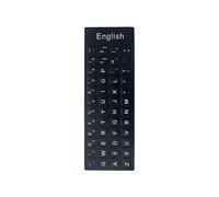 Autocollant de clavier anglais espagnol italien coréen,Alphabet Durable,fond noir pour PC,accessoire pour ordinateur portable,clavier d'ordinateur - Type English #B