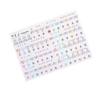 Autocollant de clavier en PVC pour piano à 88, 61 et 54 touches, symboles de bâton, marquage des notes, colle amovible pour tous les claviers de piano pour les apprenants