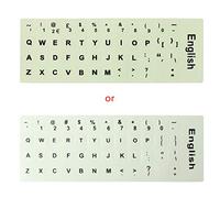 Autocollant de clavier italien fluorescent étanche lettres film lumineux