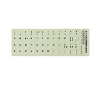 Autocollant de clavier italien fluorescent étanche lettres film lumineux