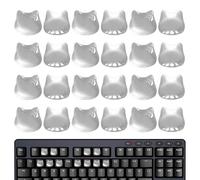 Autocollant de clavier PC - Protection pour clavier avec longs ongles, capuchons surélevés transparents en forme de tête de chat, protection de la peau pour touches d'ordinateur | Hommes, étudiants