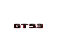 Autocollant de Coffre latéral de Voiture, Nouveau Style 2024, Lettres et Chiffres Bicolores GT50 GT53 GT63 GT63S V8 Biturbo for C190 X290(Black Red GT53)