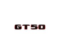 Autocollant de Coffre latéral de Voiture, Nouveau Style 2024, Lettres et Chiffres Bicolores GT50 GT53 GT63 GT63S V8 Biturbo for C190 X290(Black Red GT50)