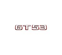 Autocollant de Coffre latéral de Voiture, Nouveau Style 2024, Lettres et Chiffres Bicolores GT50 GT53 GT63 GT63S V8 Biturbo for C190 X290(Silver Red GT53)