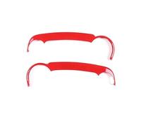 Autocollant de console centrale Autocollant de garniture couverture latérale Navigation contrôle central voiture pour FJ pour Cruiser 2007 - 2021 ABS(Rouge)