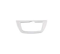 Autocollant de console centrale Autocollant décoratif de couverture cadre commutateur phare voiture en Fiber carbone ABS pour série 5 G30 2017 - 2022(Argent)
