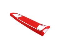 Autocollant de console centrale Pour Corvette C7 2014 2015 2016-2019 tableau de bord contrôle central voiture co-pilote cadre sortie d'air revêtement d'habillage(Rouge)