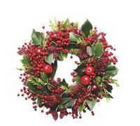 Autocollant de couronne de Noël,couronne d'autocollants de fenêtre de Noël,Stickers muraux Noël Peel Stick Couronne de pin | Autocollants muraux de noël adhésifs forts, guirlande de fenêtre s'accroche