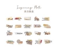 Autocollant De Courtes Phrases En Anglais Ins, Paquet De Papeterie Adhésive Pour Bricolage, Décoration D'album De Journal Intime, Scrapbooking, 40 Pièces/Lot