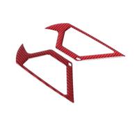 Autocollant De Couverture De Cadre De Lampe De Lecture De Toit De Voiture En Fibre De Carbone Souple Pour BMW Série 5 G60 2024, Accessoires De Voiture Autocollants Intérieurs(Rood)