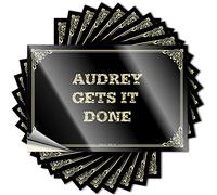 Autocollant de couverture de printemps | Audrey Gets It Done Rock pour fille (12 x 18 cm)