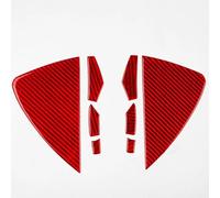 Autocollant De Couverture Décoration Panneau Fente Porte Commande Centrale Style Voiture En Fiber Carbone Pour Tesla Modèle 3 Y 2020 - 2022 anti-poussière(Carbon Red)