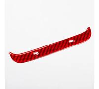 Autocollant De Couverture Sortie D'air Arrière En Fiber Carbone, Moulures Intérieures Pour Tesla Modèle 3 Y 2021 2022 anti-poussière(Carbon Red)
