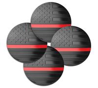 Autocollant de couvre-moyeu de roue, 4 pièces. Autocollant central de moyeu de roue | 4 pièces Couvre-moyeu de roue drapeau américain Décoration de jante | M