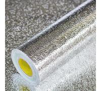 Autocollant de cuisine en feuille d'aluminium résistant à l'huile, étanche pour cuisinière - 40 x 300 cm style 1