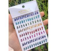 Autocollant De Décalcomanie D'art D'ongle Auto-Adhésif 3d",Mot,Petite Lettre,Numéro De L'alphabet Romain,26 Lettres,"Autocollants De Tatouages D'ongle - Type Wg581qcjin