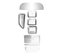 Autocollant De Décoration Autocollant Pour Bouton De Levier De Vitesse, Décoration Pour Bouton De Commande Central, Accessoires Intérieurs Pour Hyundai Pour Tucson 2021 2022(Argent)