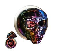 Autocollant de démarrage push pour voiture, couvercle de bouton de démarrage et d'arrêt de moteur de voiture rétro | Autocollant push-to-start-stop pour véhicules