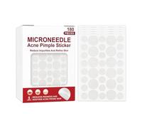 Autocollant de des boutons, ensemble de patchs contre l'acné à micro-aiguilles, kit de 180 pièces avec technologie d'absorption ciblée, pack de soins de la peau compact avec un design adapté