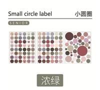 Autocollant De Dessin Animé Ins Coréen À Pois, Étiquette Décorative, Pour Journal Intime, 5 Paquets