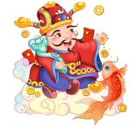 Autocollant de dieu porte-bonheur rouge avec adhérence statique pour surfaces en verre utilisées dans les célébrations du Nouvel An chinois et du festival du printemps (JDT-A400)