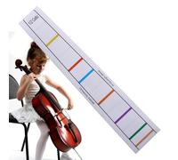 Autocollant de doigt de de violoncelle | Autocollant de doigt d'étiquette de panneau de adhésif pour les débutants de formation pratique | Étiquette de décalcomanie de position de guides de de v