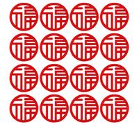 Autocollant De Fenêtre De Caractèree Fu Traditionnel Chinois, Stickers En Verre De Pendaison De Crémaillère, Décor De Nouvel An Pour La Maison, 90 Pièces