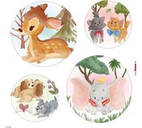 Autocollant de fenêtre Disney bulles de forêt magique multicolore - 612742 - 30 cm x 30 cm