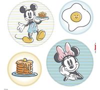 Autocollant de fenêtre Disney Mickey Mouse bleu, rose et jaune - 612743 - 30 cm x 30 cm