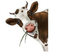 Autocollant de fenêtre drôle, autocollant de fenêtre de vache mignon autocollant mural vache autocollant autocollant réaliste impression vache autocollants intéressants cuisine ferme