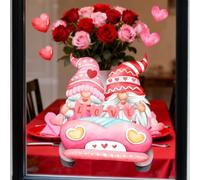 Autocollant de fenêtre en forme de cœur transparent pour décoration temporaire, idéal pour la Saint-Valentin et les décors romantiques