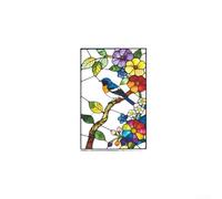 Autocollant de fenêtre sur le thème des oiseaux floraux pour extérieur balcon verre PVC décoration décalcomanie pour intérieur extérieur