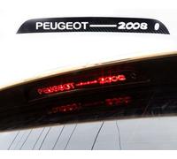 Autocollant De Feu De Frein De Voiture pour Peugeot 2008, Fiber De Carbone Autocollant Feu ArrièRe De Coffre Style Accessoires