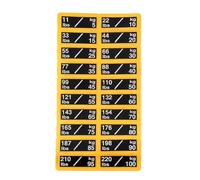 Autocollant de fitness en PVC à application rapide - Non pour centres commerciaux