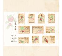 Autocollant De Fleurs Et De Fruits De La Série Forest Collector, 30 Pièces, Autocollant De Papeterie De Décoration, Timbre Rétro De Voyage