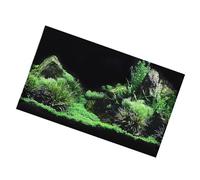 Autocollant de fond d'aquarium sous-marin Poisson Fond Décoration Papier Décorations Impression Simple Papier Peint Affiche en PVC (61 * 30CM)