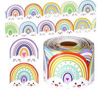 Autocollant De Garniture Bordure À Crayon Coloré Garniture Tableau D'affichage 32 8 Pieds Pour Tableau D'affichage En Classe Autocollant Bureau