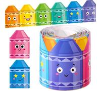 Autocollant De Garniture Bordure À Crayon Coloré Garniture Tableau D'affichage 32 8 Pieds Pour Tableau D'affichage En Classe Autocollant Bureau