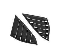 Autocollant de garniture de couvercle de volet latéral de fenêtre arrière de voiture, compatible avec Honda Accord 10e génération 2018 2019 2020 2021, accessoires ABS(Glossy Black)