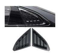 Autocollant de garniture de couvercle de volet latéral de fenêtre arrière de voiture compatible avec Chevrolet Malibu 2016-2023, accessoires en fibre de carbone ABS(Gloss Black)