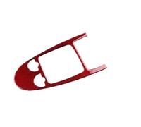 Autocollant De Garniture En Fibre Carbone Souple Pour Levier Vitesses Et Commandes Centrales Pour Mercedes Pour Benz SLK R171 2004-2010 MCQNDS(Red LHD RHD)